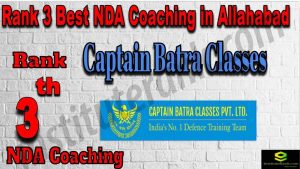 Rank 3. NDA Coaching in Allahabad