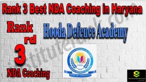 Rank 3. NDA Coaching in Haryana