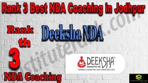 Rank 3. NDA Coaching in Jodhpur