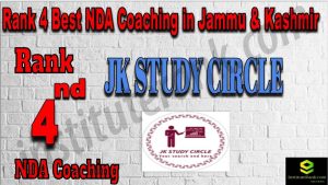 Rank 4. NDA Coaching in Jammu & Kashmir