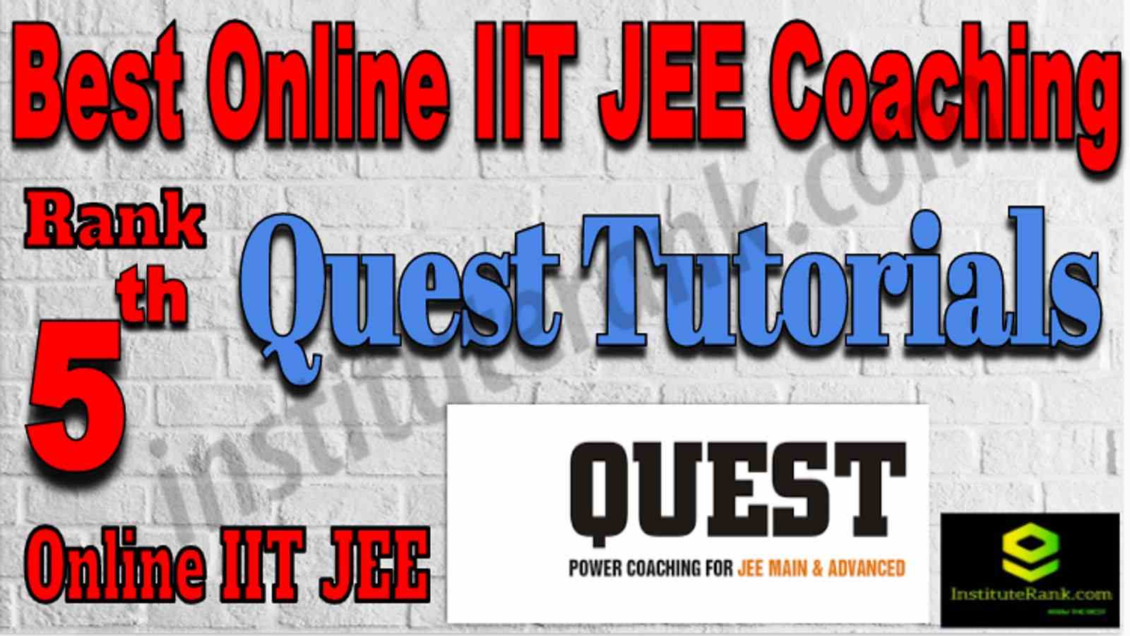 Rank 5 Best Online IIT JEE Coaching