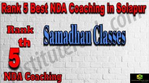 Rank 5. NDA Coaching Institute In Solapur