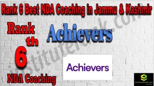 Rank 6. NDA Coaching in Jammu & Kashmir