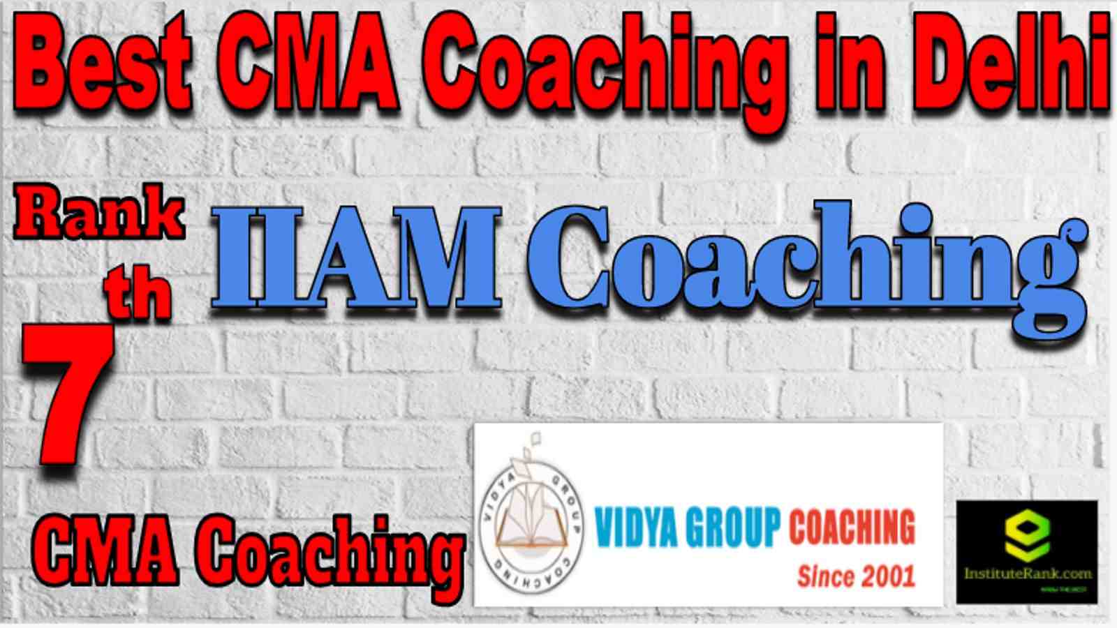 Rank 7 Best CMA Coaching in Delhi