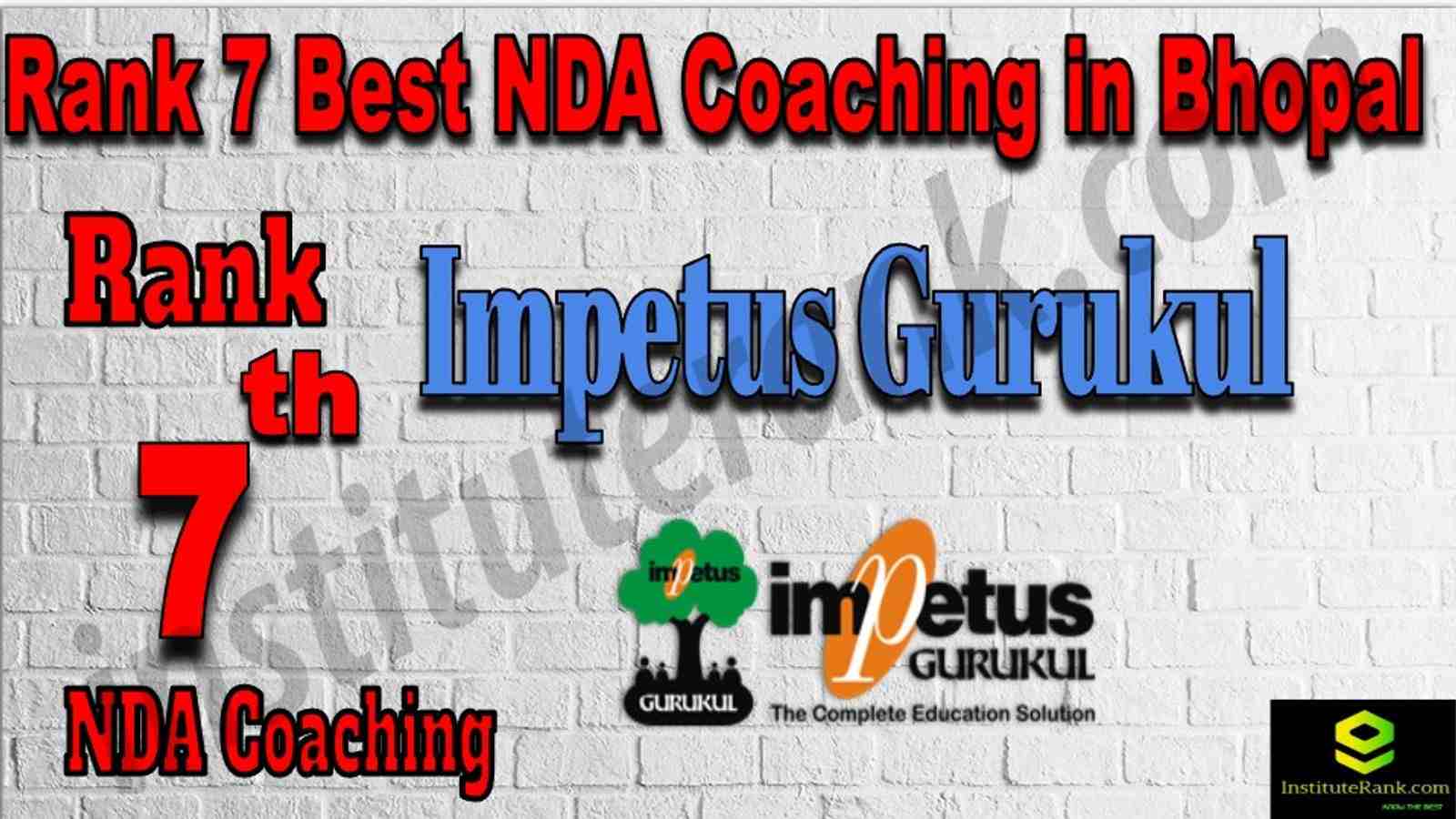 Rank 7. NDA Coaching in Bhopal