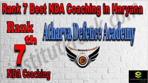 Rank 7. NDA Coaching in Haryana