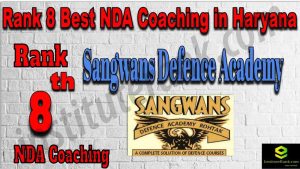 Rank 8. NDA Coaching in Haryana