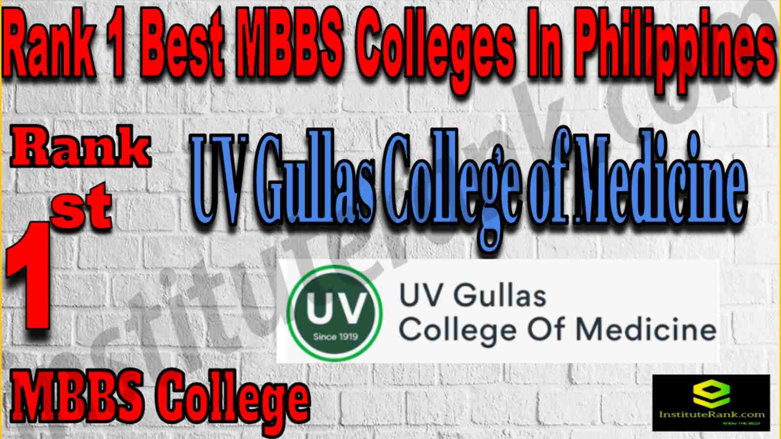 Rank1 Best MBBS Colleges In Philippines