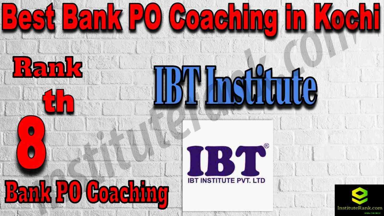 8th Best Bank PO Coaching in Kochi