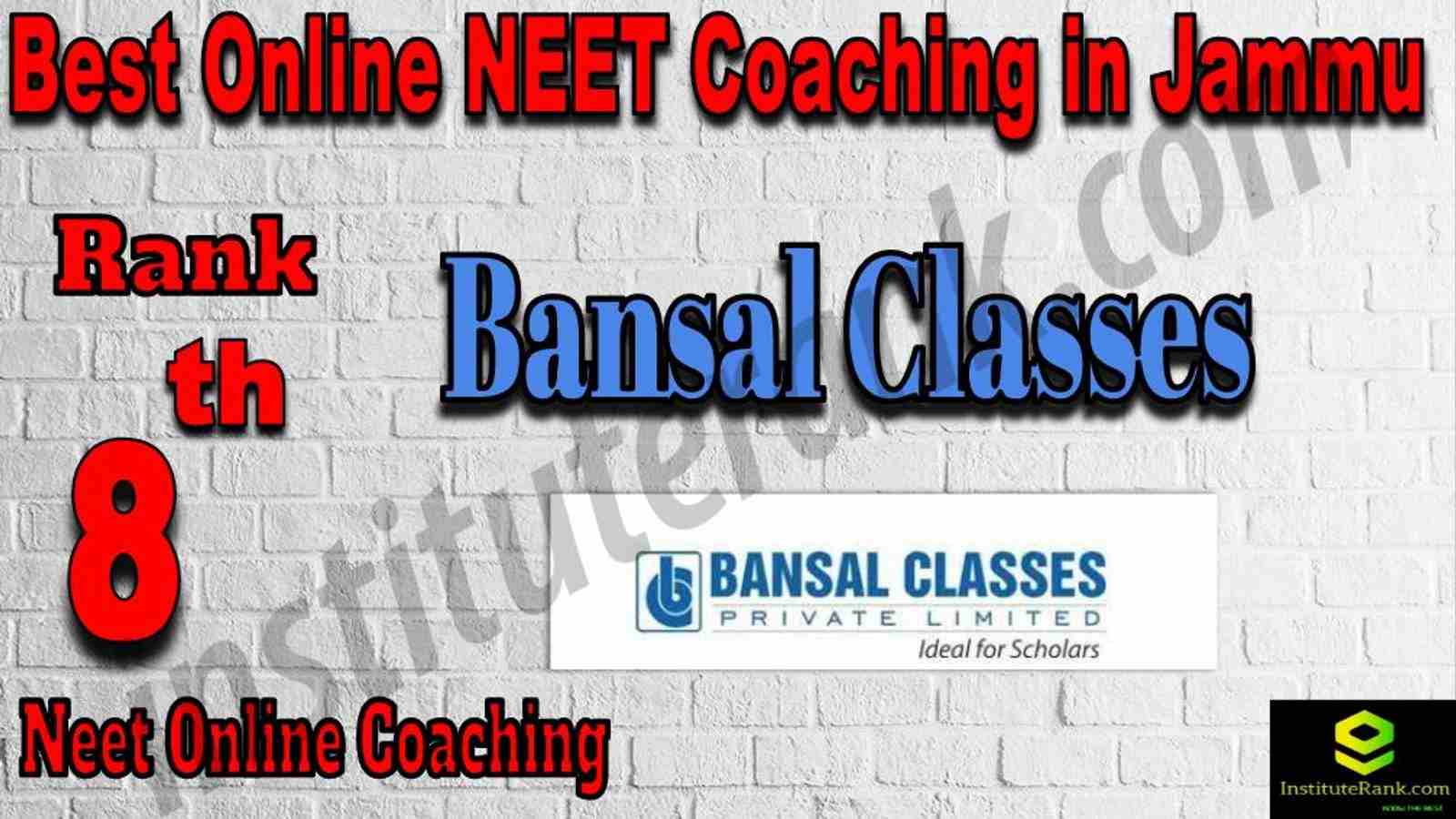 8th Best Online Neet Coaching in Jammu
