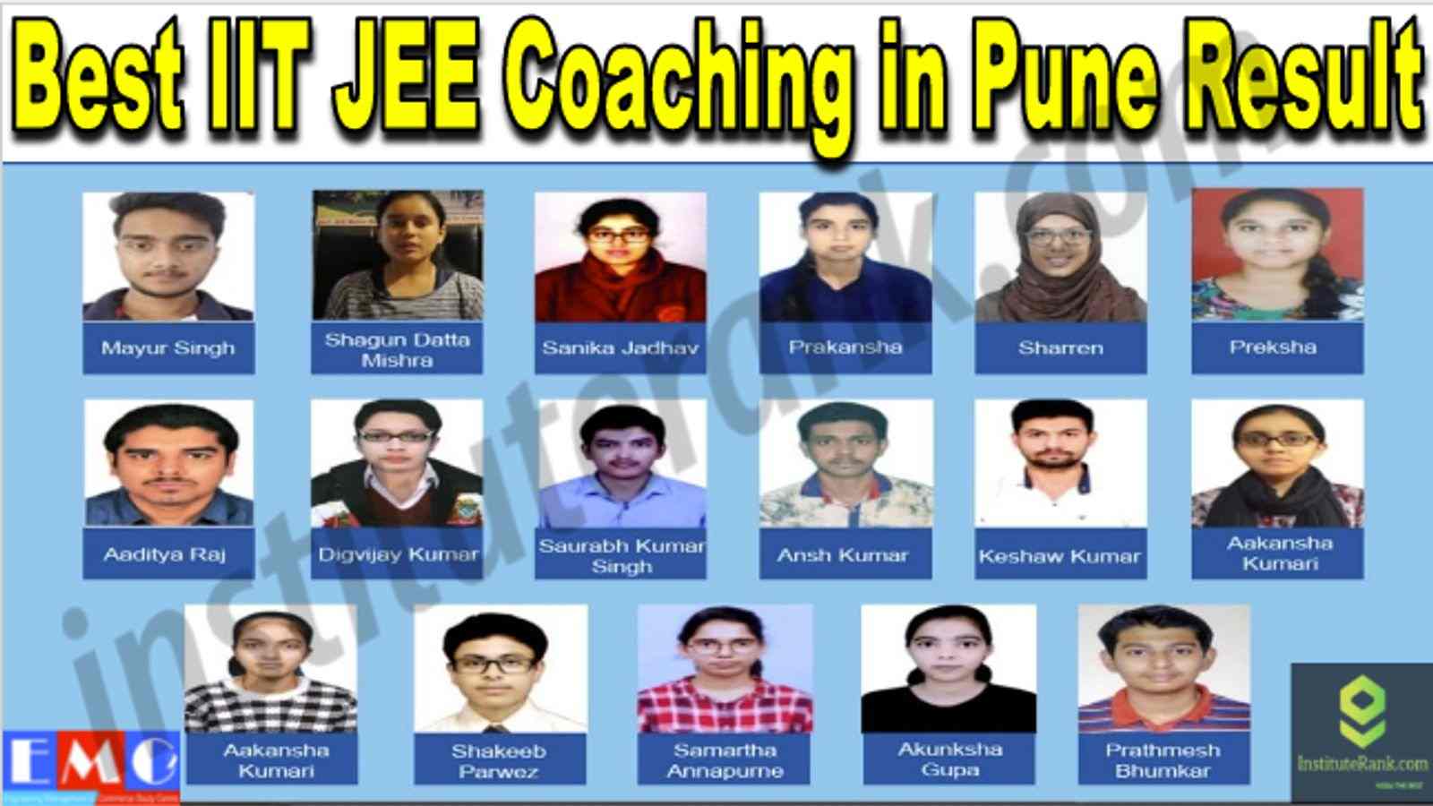 Best IIT JEE Coaching in Pune Result