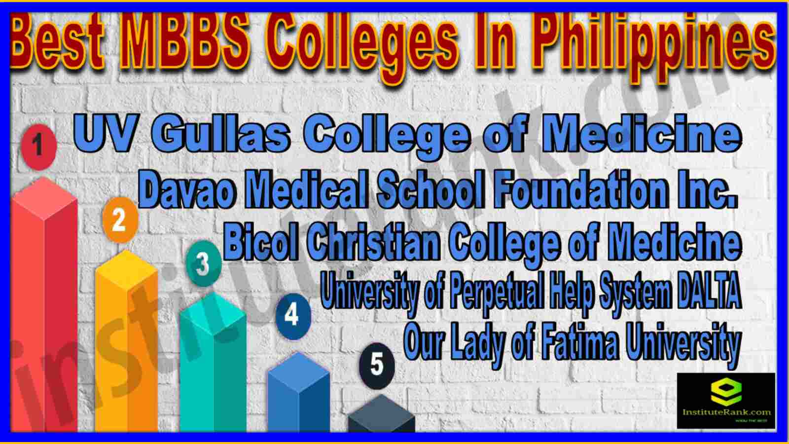 Best MBBS Colleges In Philippines