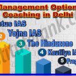 Best Management Optional IAS Coaching in Delhi