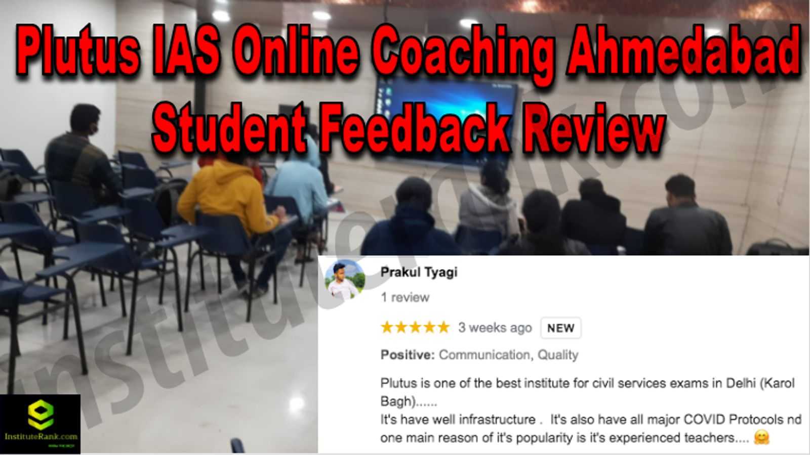 Plutus IAS Online Coaching Ahmedabad Student Feedback Reviews