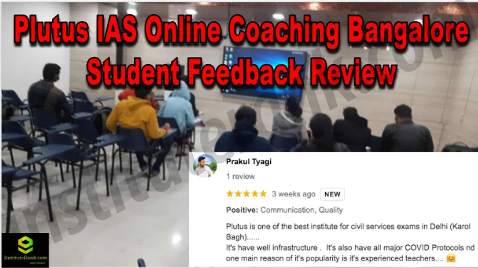 Plutus IAS Online Coaching Bangalore Student Feedback Reviews