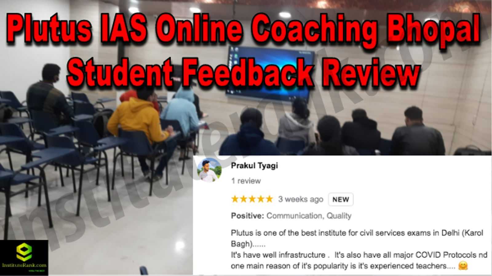 Plutus IAS Online Coaching Bhopal Student Feedback Reviews