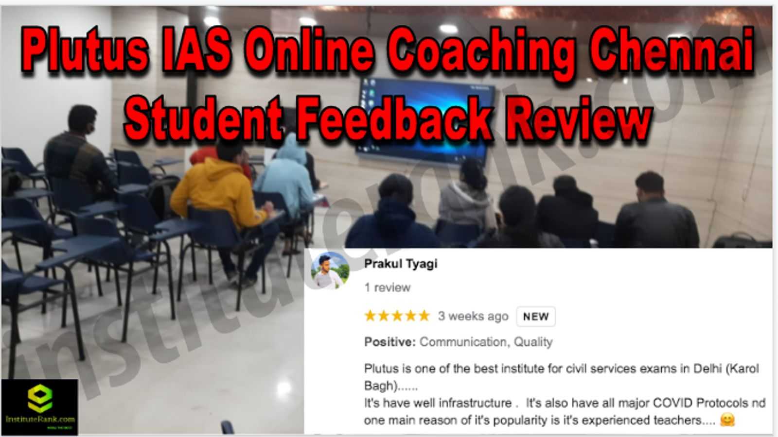 Plutus IAS Online Coaching Chennai Student Feedback Reviews