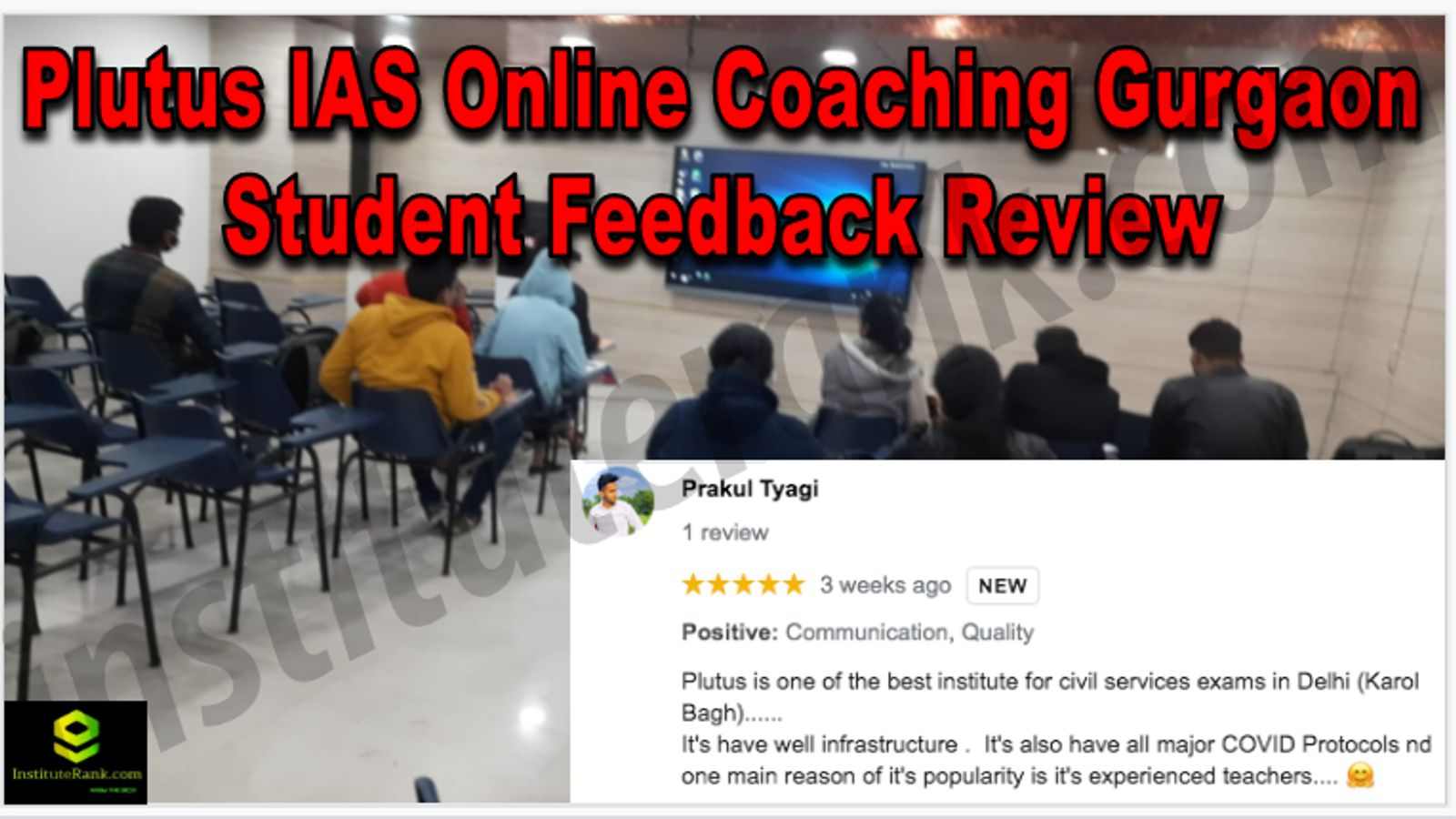 Plutus IAS Online Coaching Gurgaon Student Feedback Reviews