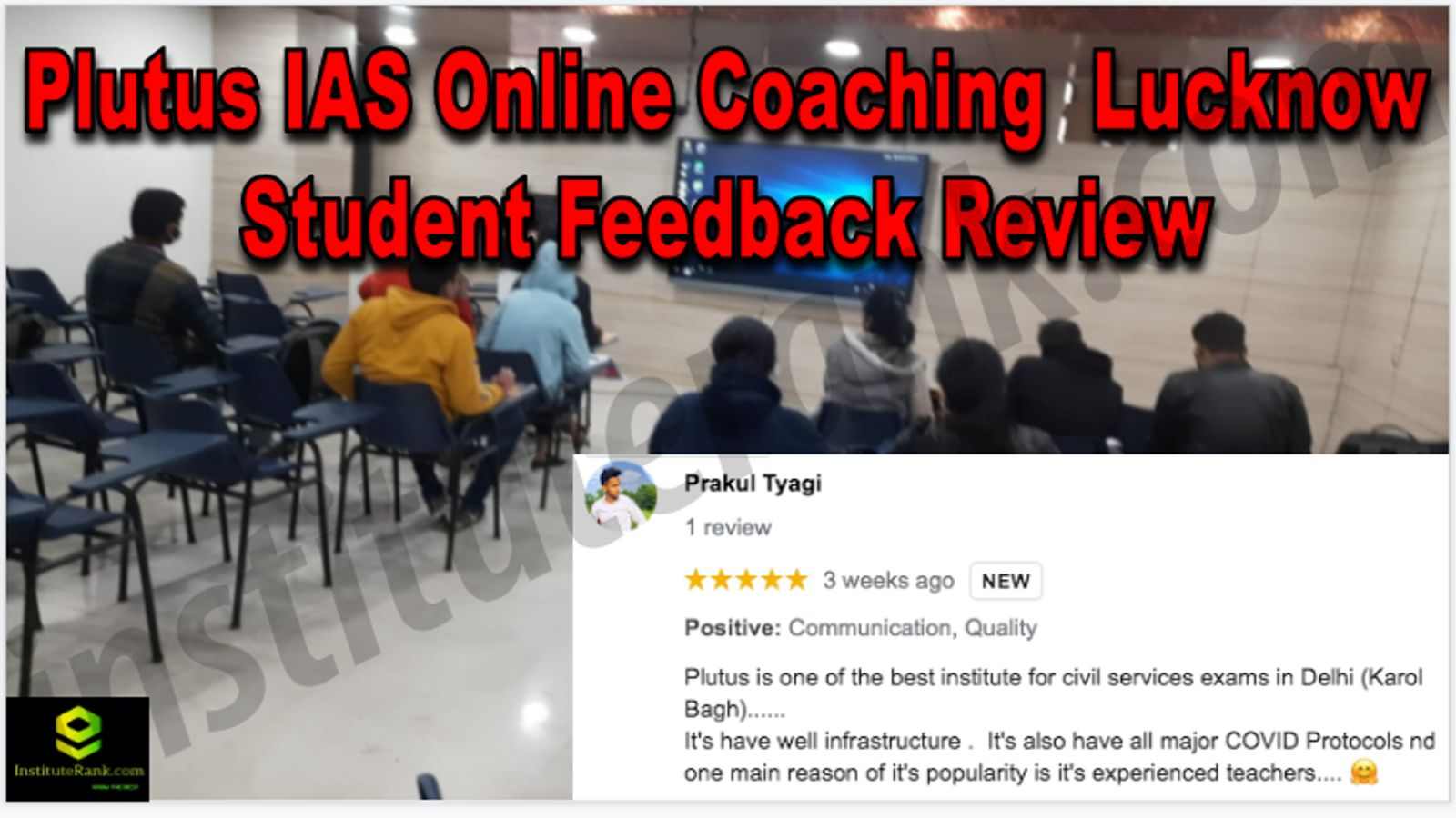 Plutus IAS Online Coaching Lucknow Student Feedback Reviews