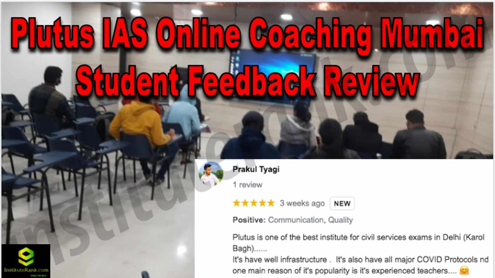 Plutus IAS Online Coaching Mumbai Student Feedback Review