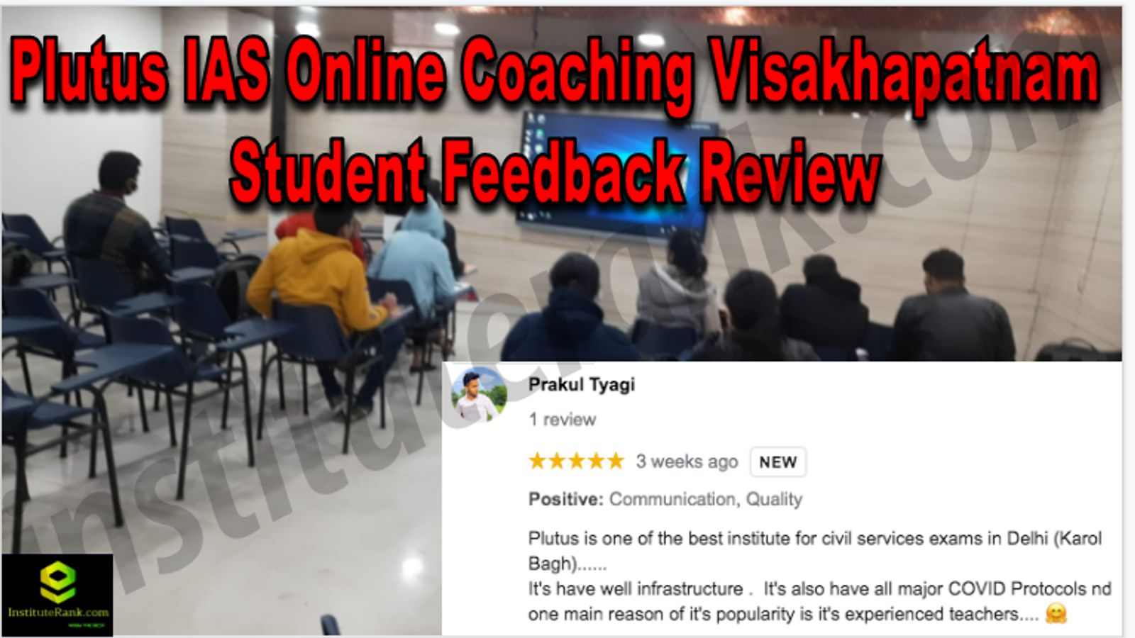 Plutus IAS Online Coaching Visakhapatnam Student Feedback Reviews