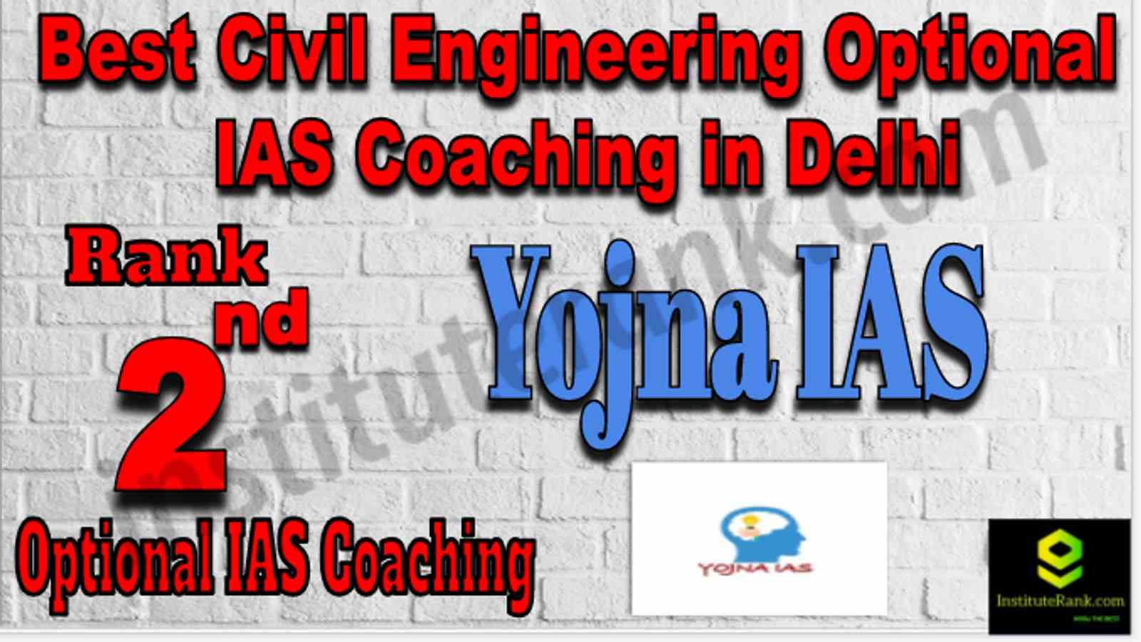 Rank 2 Best Civil Engineering Optional IAS Coaching in Delhi