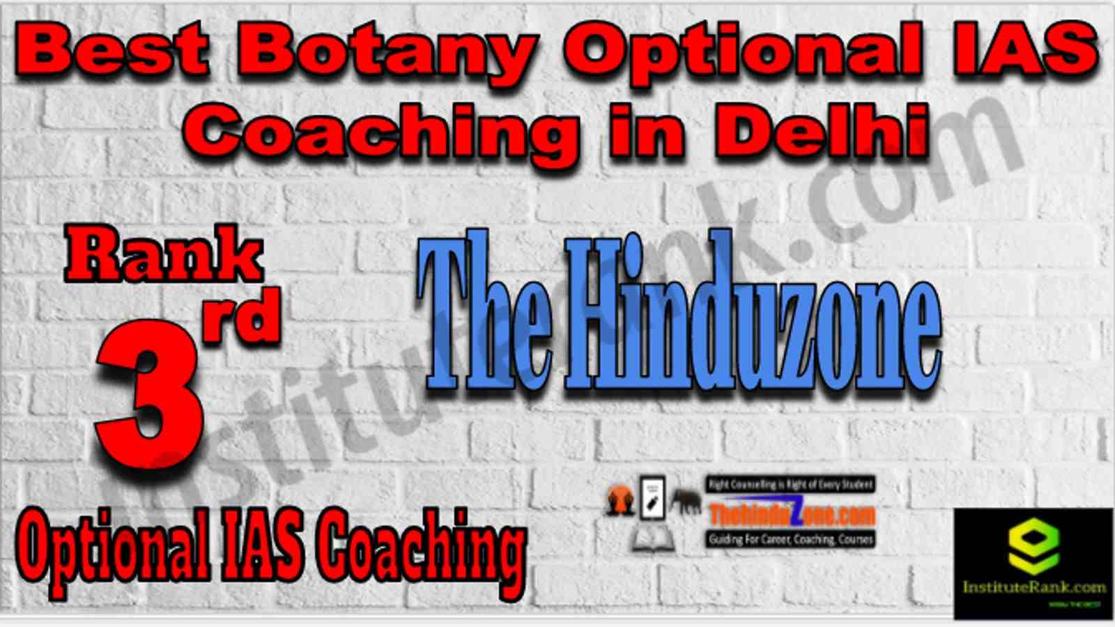 Rank 3 Best Botany Optional IAS Coaching in Delhi