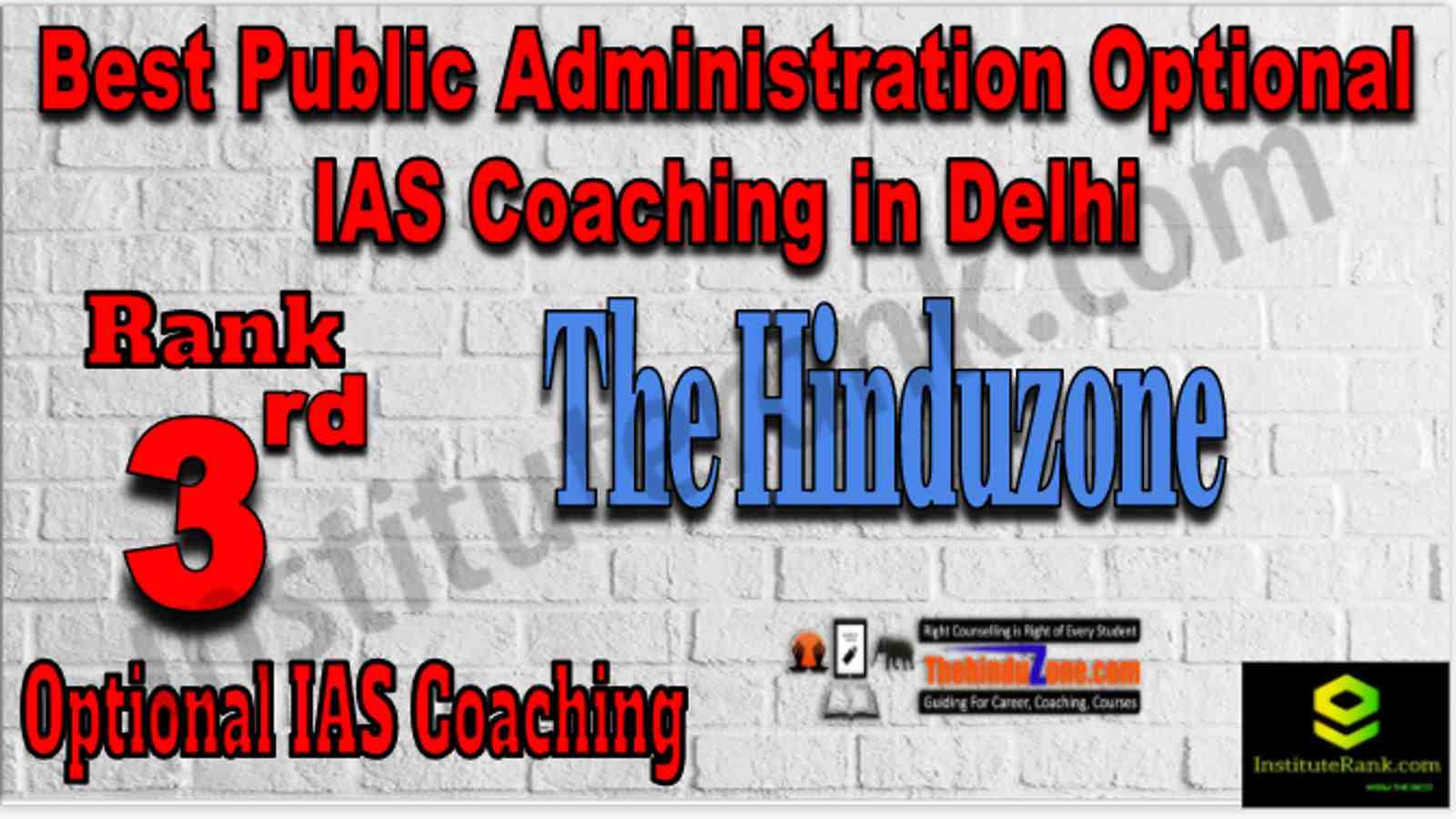 Rank 3 Best Public Administration Optional IAS Coaching