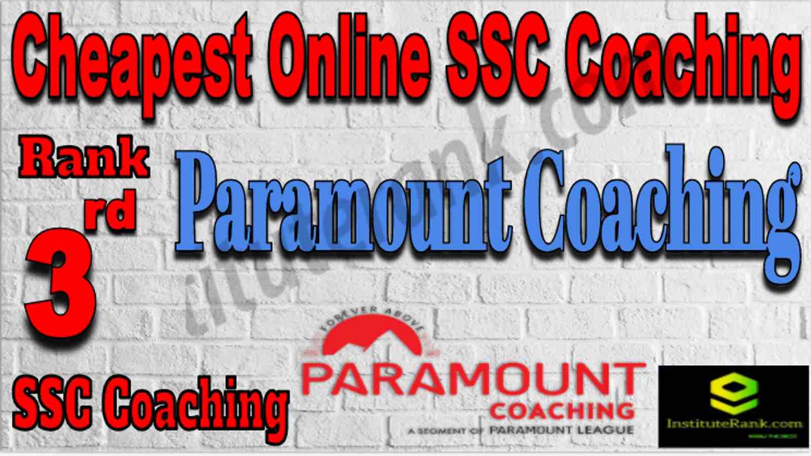 Rank 3 Cheapest Online SSC Coaching