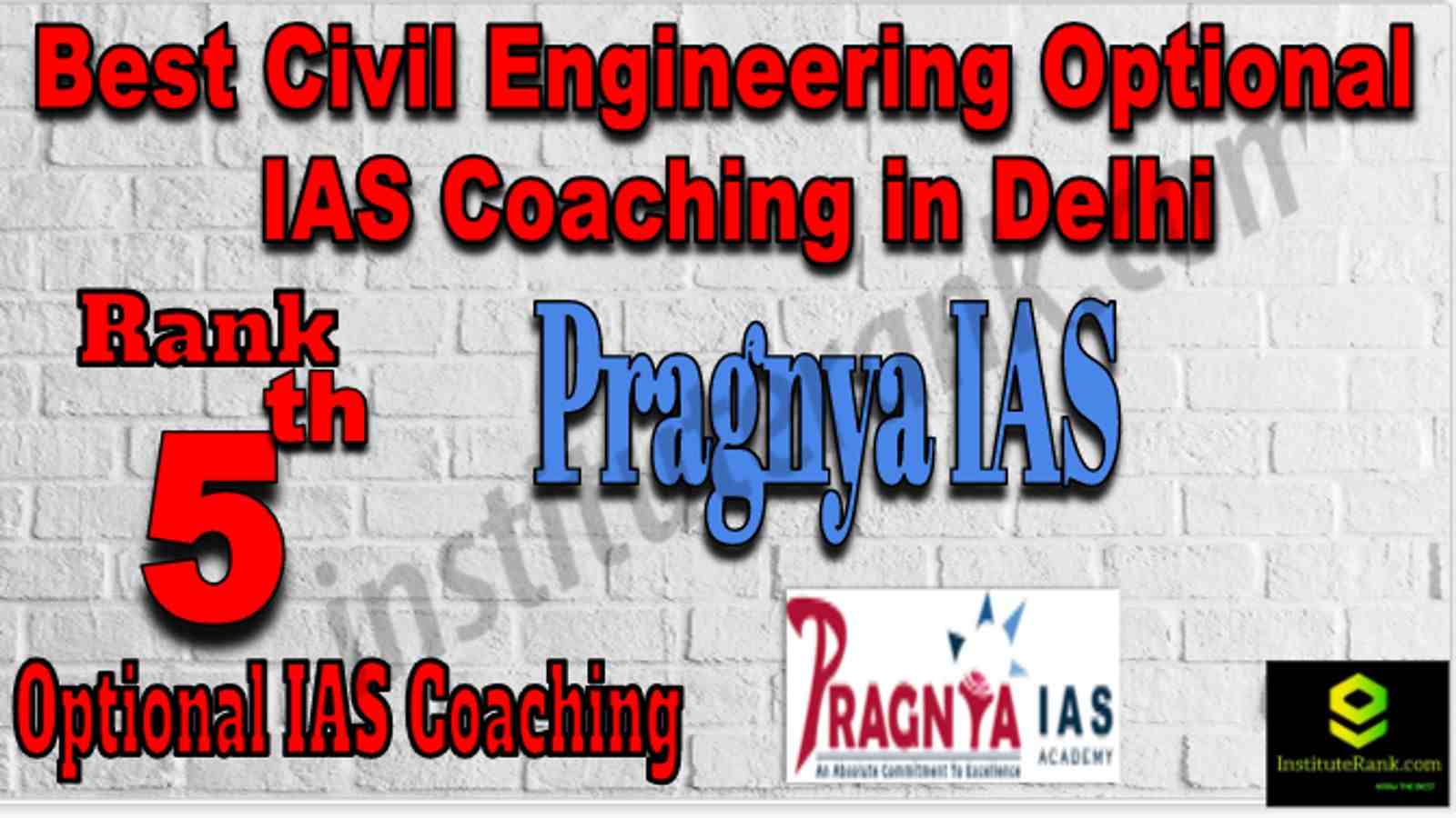 Rank 5 Best Civil Engineering Optional IAS Coaching in Delhi
