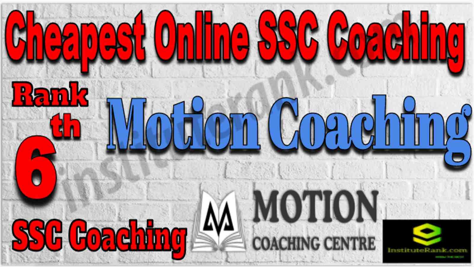 Rank 6 Cheapest Online SSC Coaching