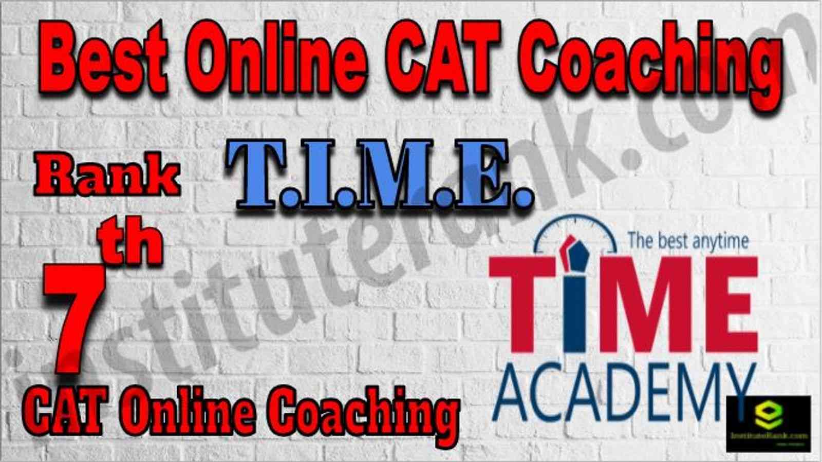 Rank 7 Best Online CAT Coaching