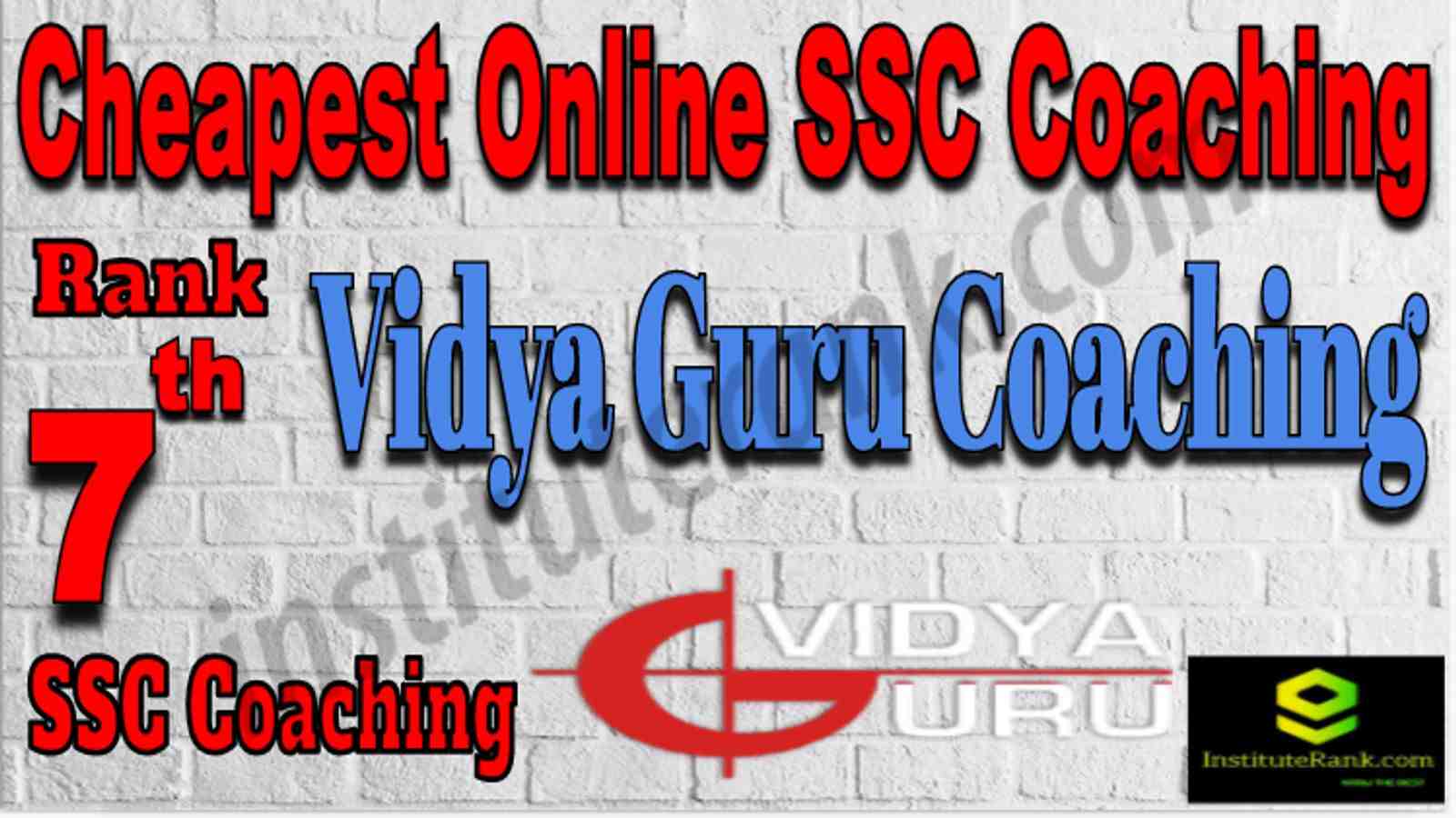 Rank 7 Cheapest Online SSC Coaching