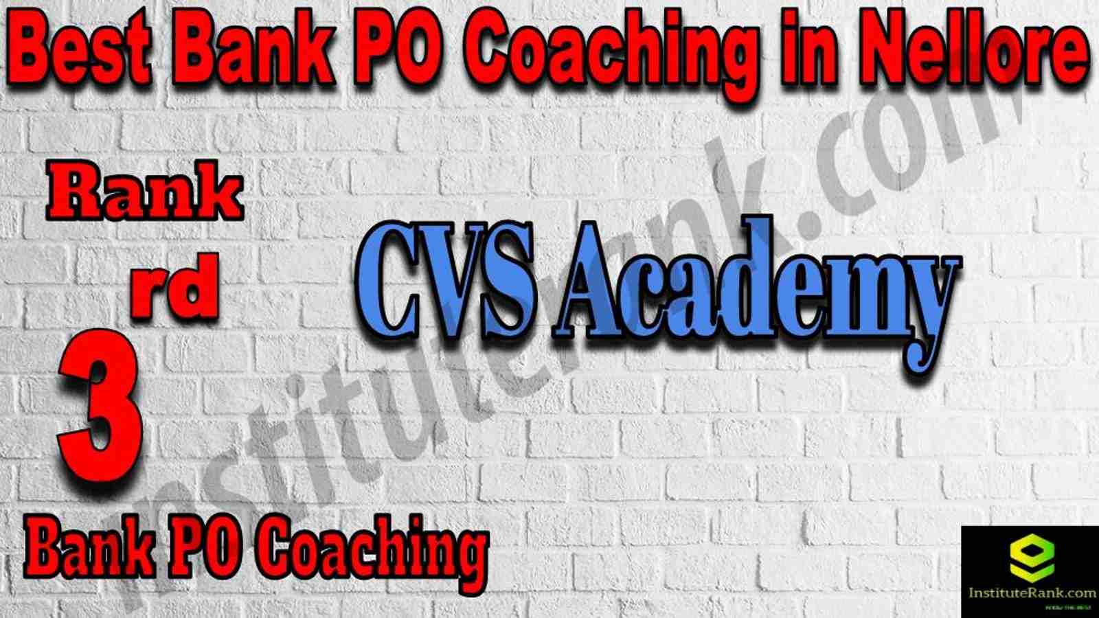3rd Best Bank PO Coaching in Nellore