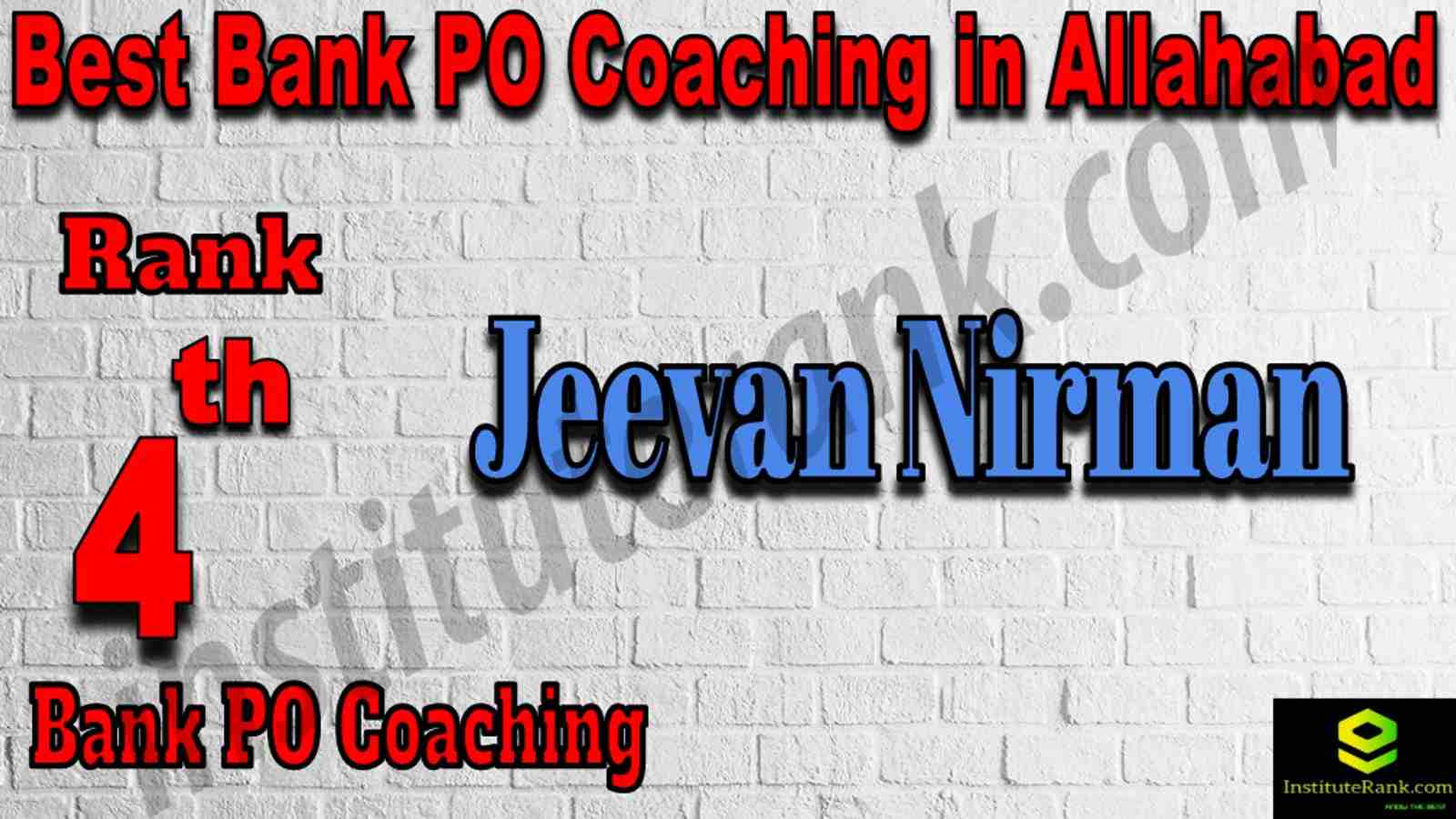 4th Best Bank PO Coaching in Allahabad