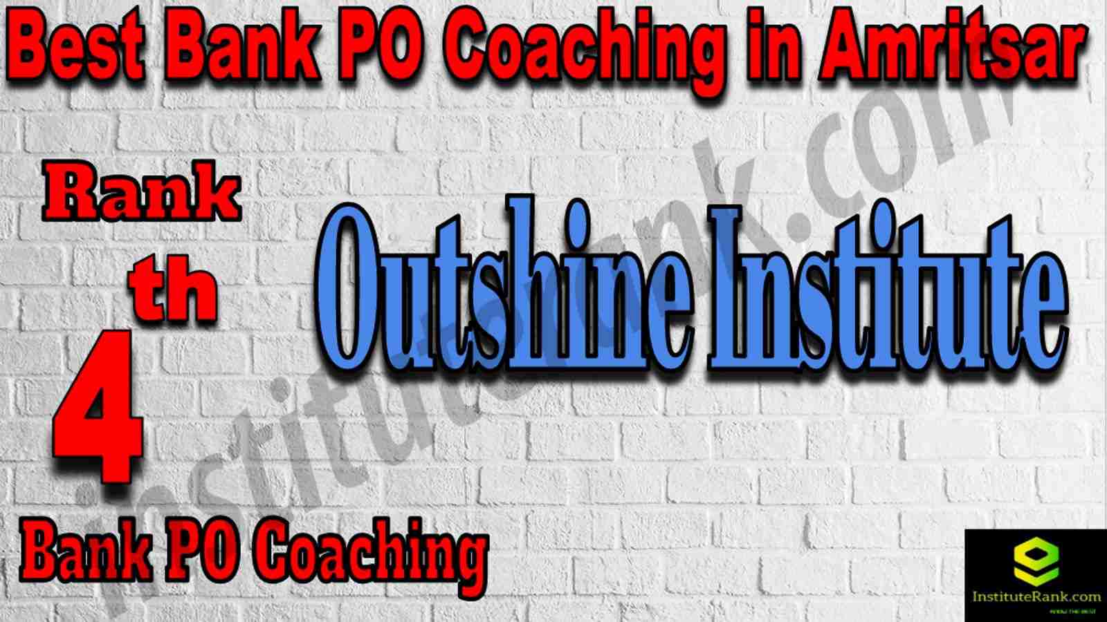 4th Best Bank PO Coaching in Amritsar