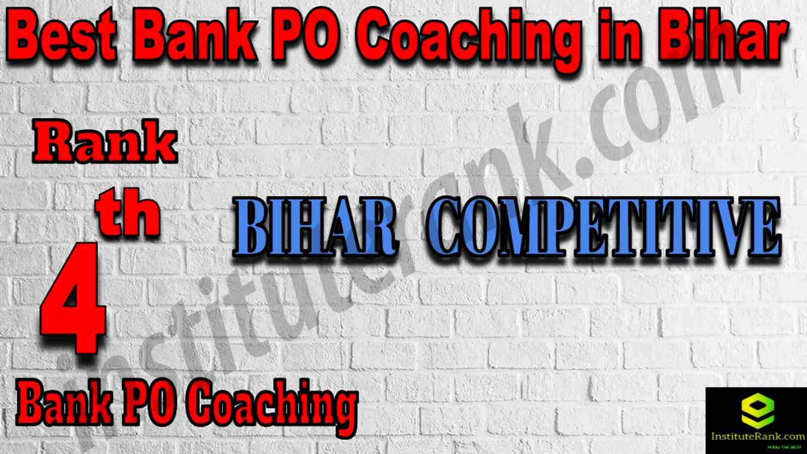 4th Best Bank PO Coaching in Bihar