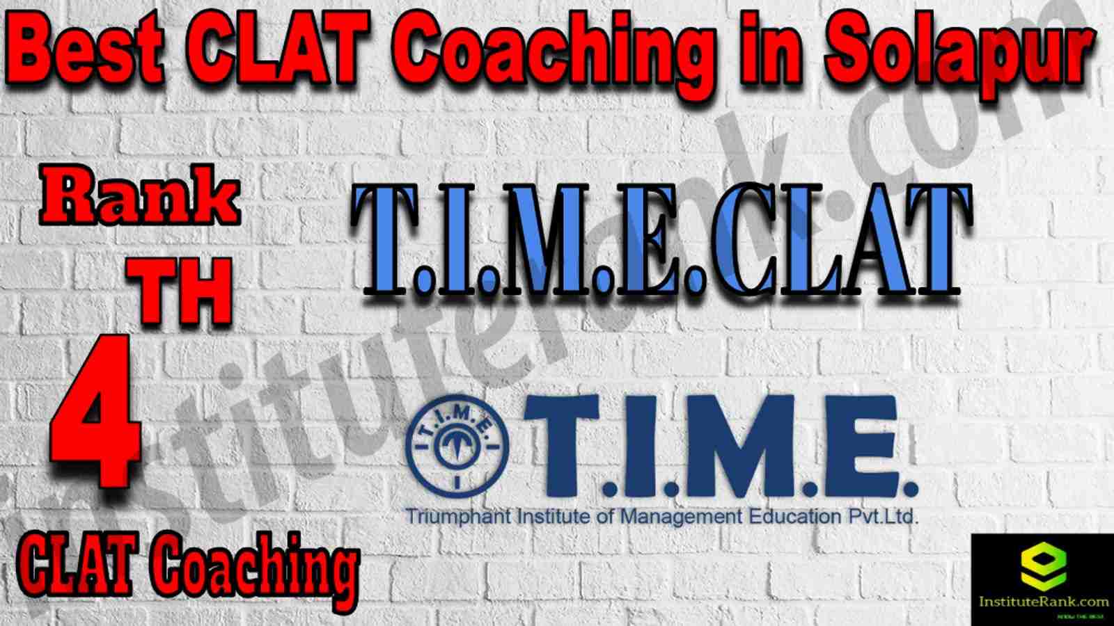 4th Best Clat Coaching in Solapur