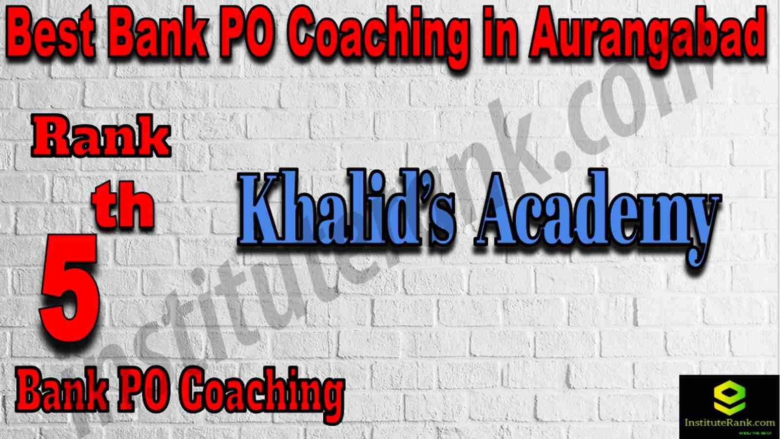 5th Best Bank PO Coaching in Aurangabad