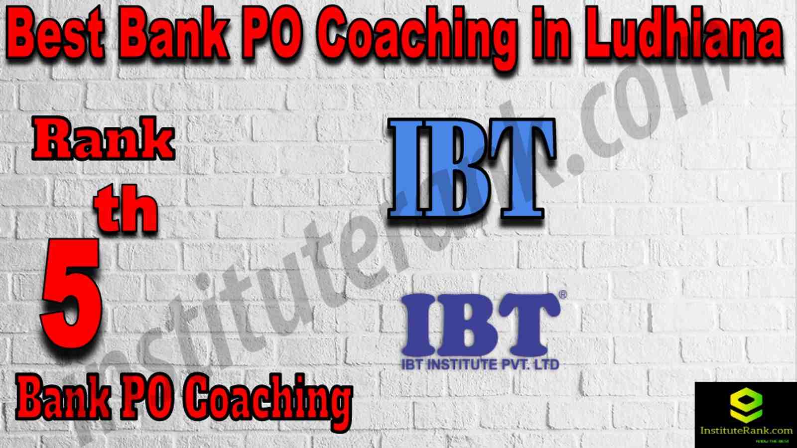 5th Best Bank PO Coaching in Ludhiana