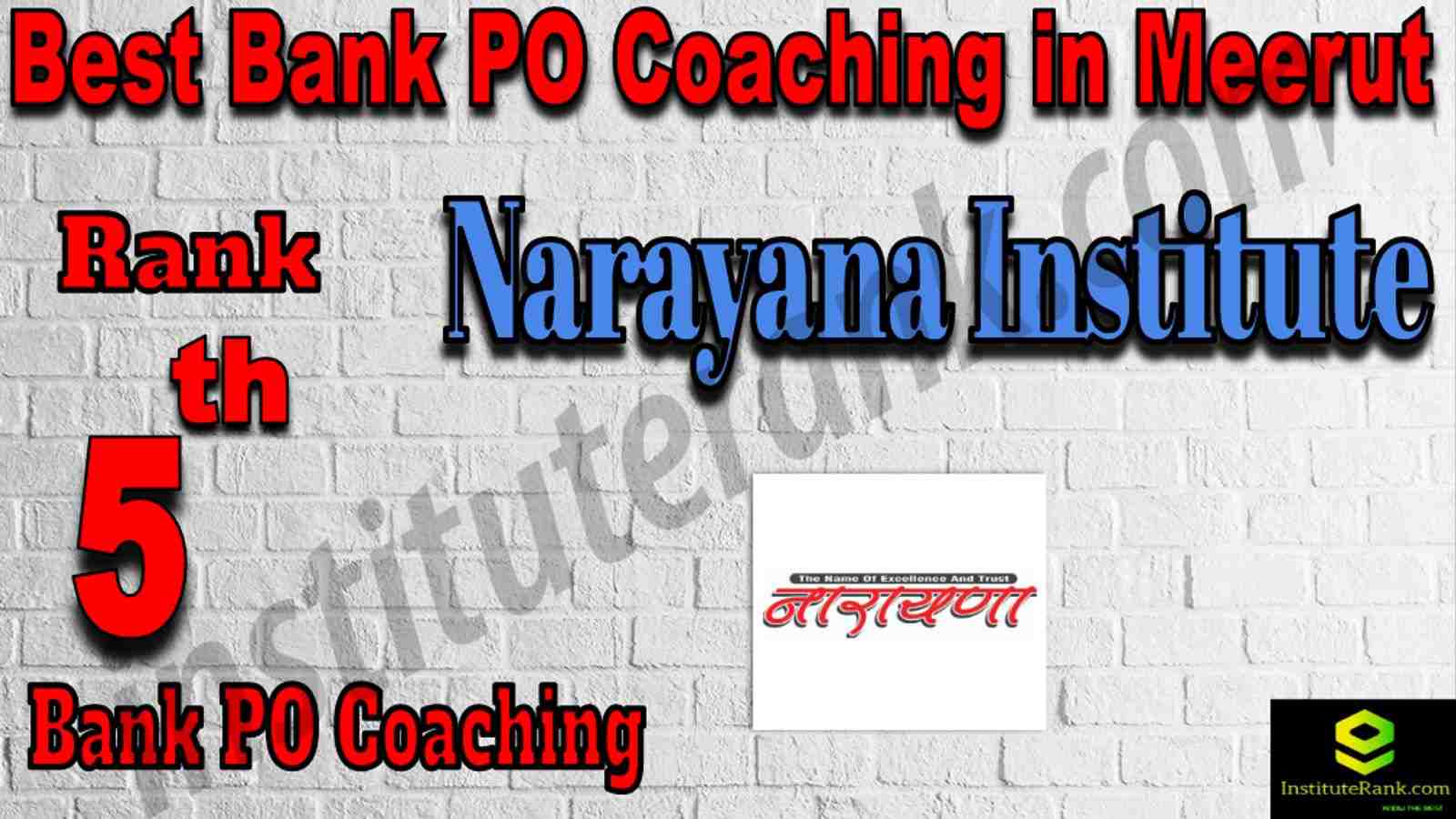5th Best Bank PO Coaching in Meerut