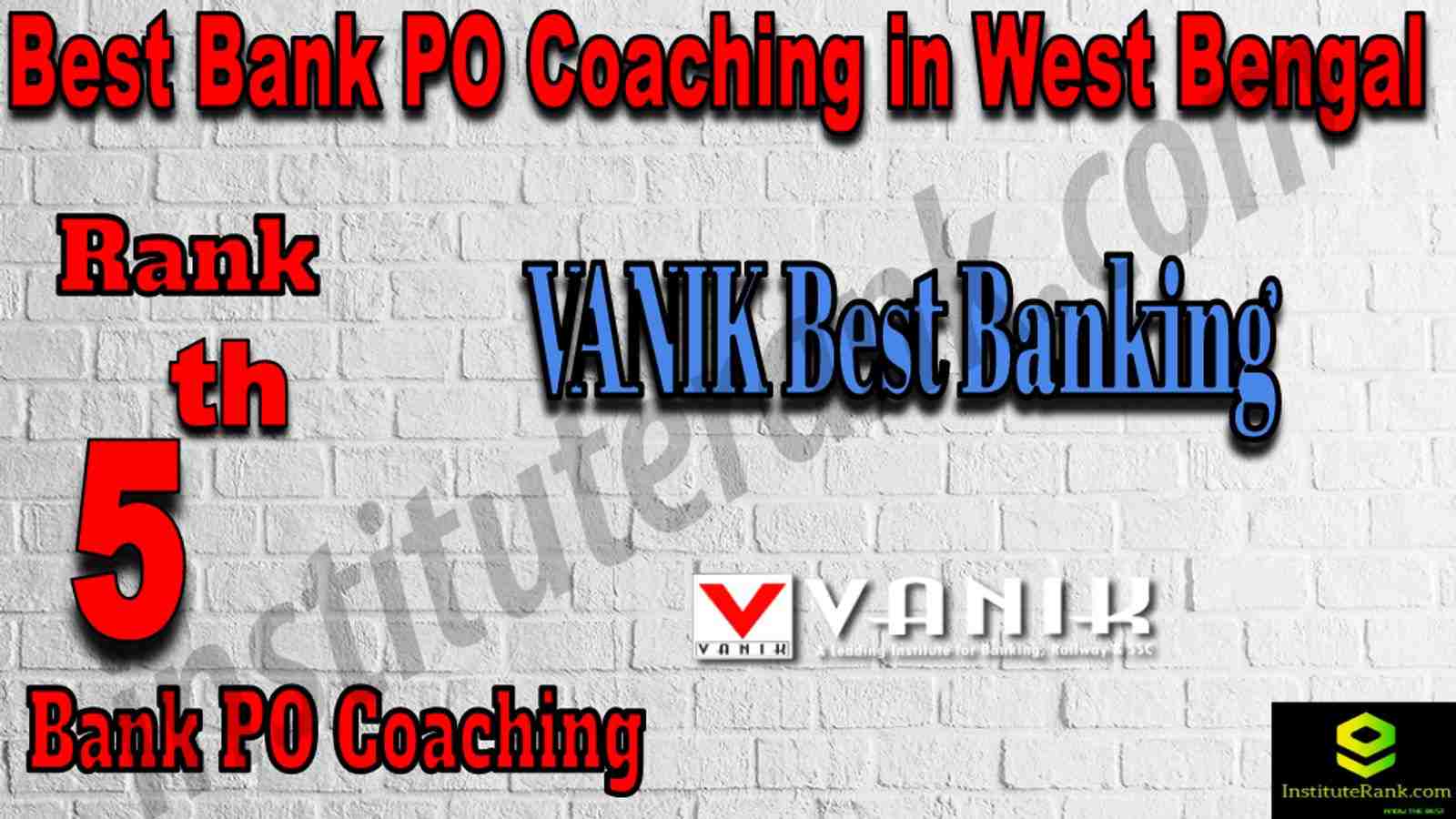 5th Best Bank PO Coaching in West Bengal