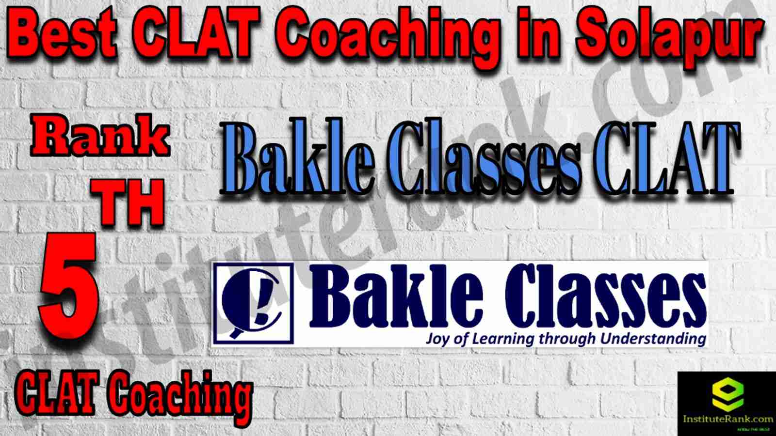 5th Best Clat Coaching in Solapur