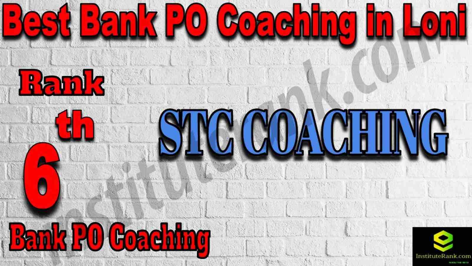 6th Best Bank PO Coaching in Loni