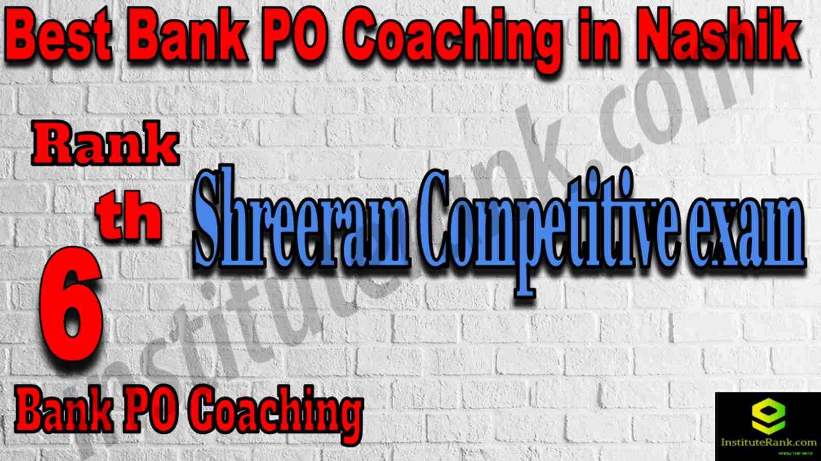 6th Best Bank PO Coaching in Nashik