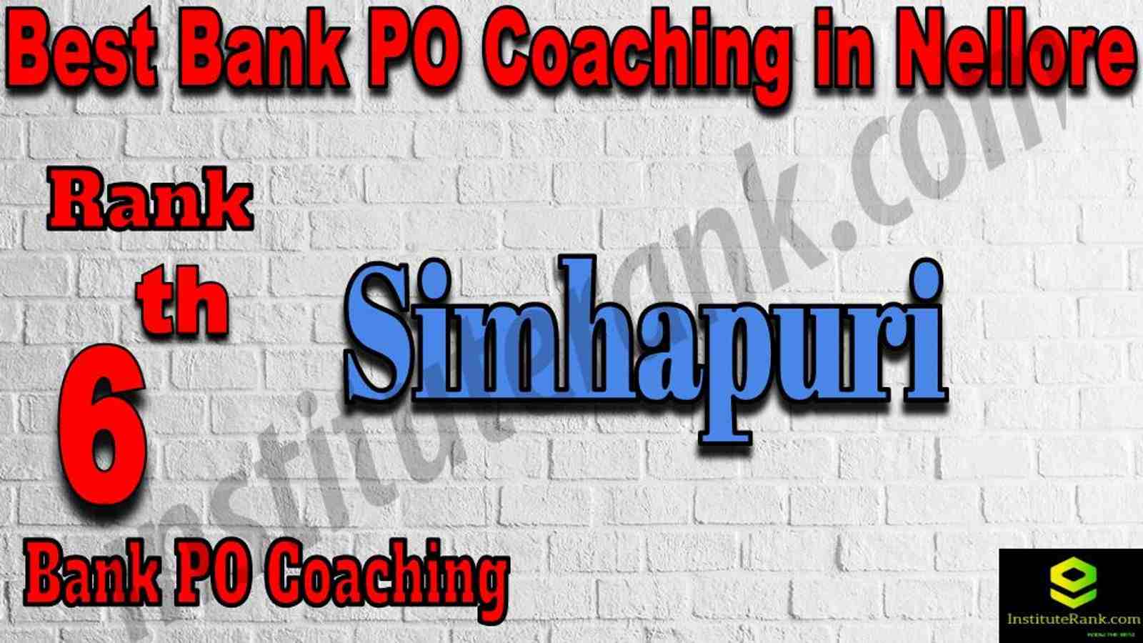 6th Best Bank PO Coaching in Nellore