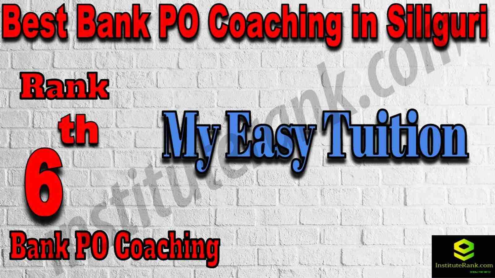 6th Best Bank PO Coaching in Siliguri