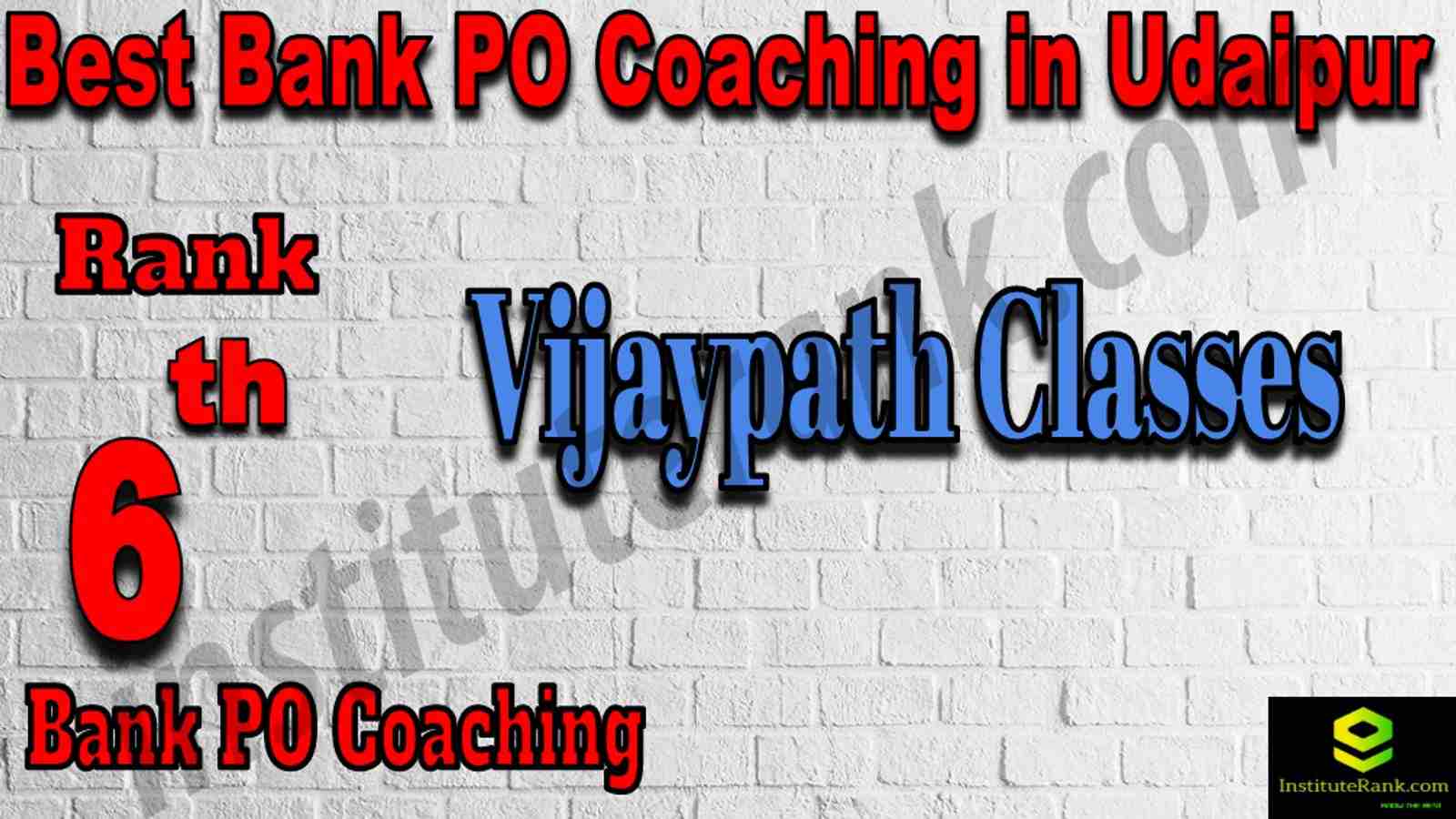 6th Best Bank PO Coaching in Udaipur