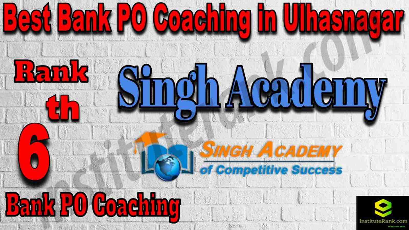 6th Best Bank PO Coaching in Ulhasnagar