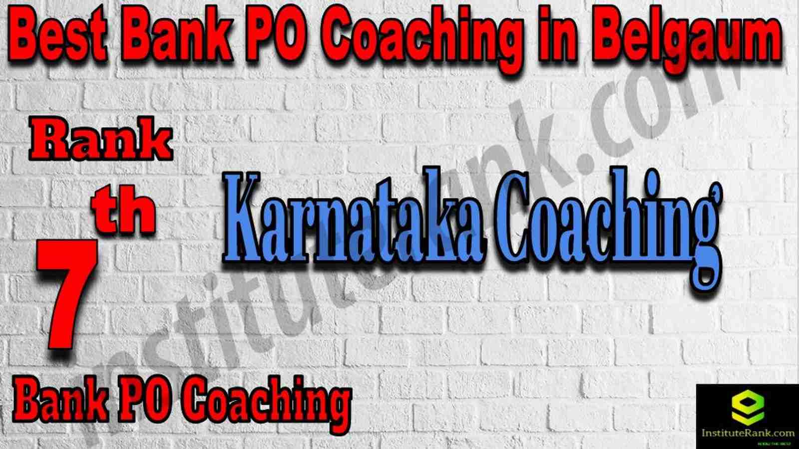 7th Best Bank PO Coaching in Belgaum